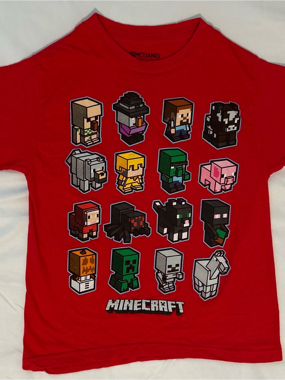 Official Minecraft Mojang Graphic T-Shirt Boys Size M 8